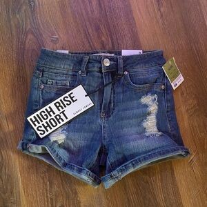 Brand New Juniors Denim Distressed Shorts